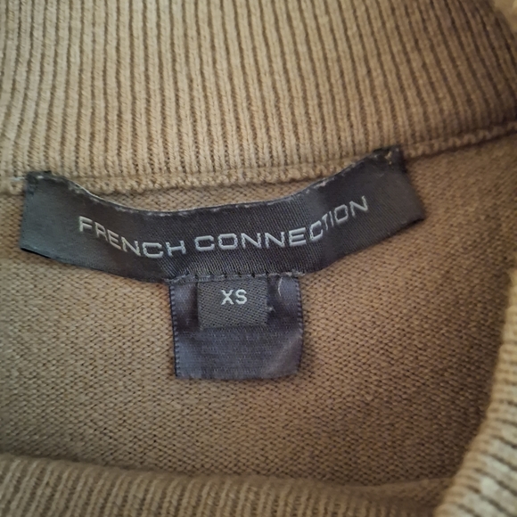 French Connection Women's Tan, Gray, And Black Long Sleeve Sweater - Picture 5 of 7